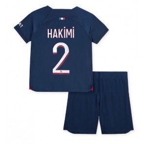 Maillot de foot Paris Saint-Germain Achraf Hakimi #2 Domicile enfant 2023-24 Manches Courte (+ pantalon court)